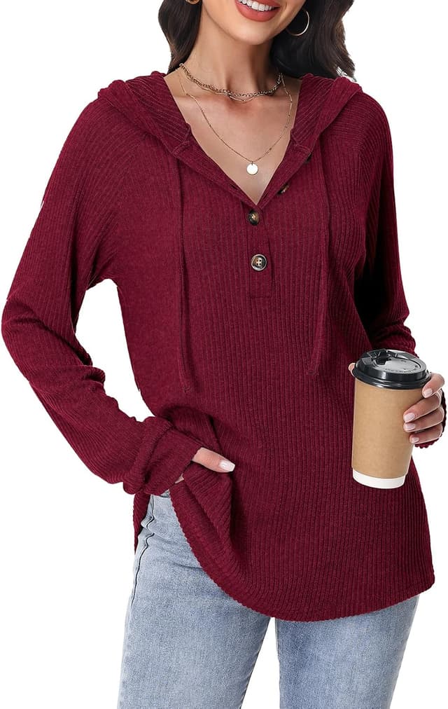 Detalle 2 de Tanmolo Hoodie Damen V-Ausschnitt