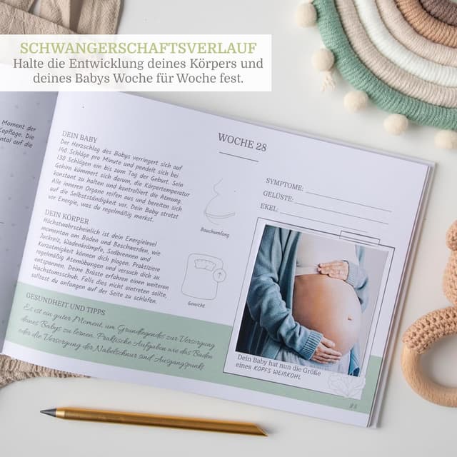 Thumbnail 4 de PROENMU Schwangerschaftstagebuch mit 126 Seiten