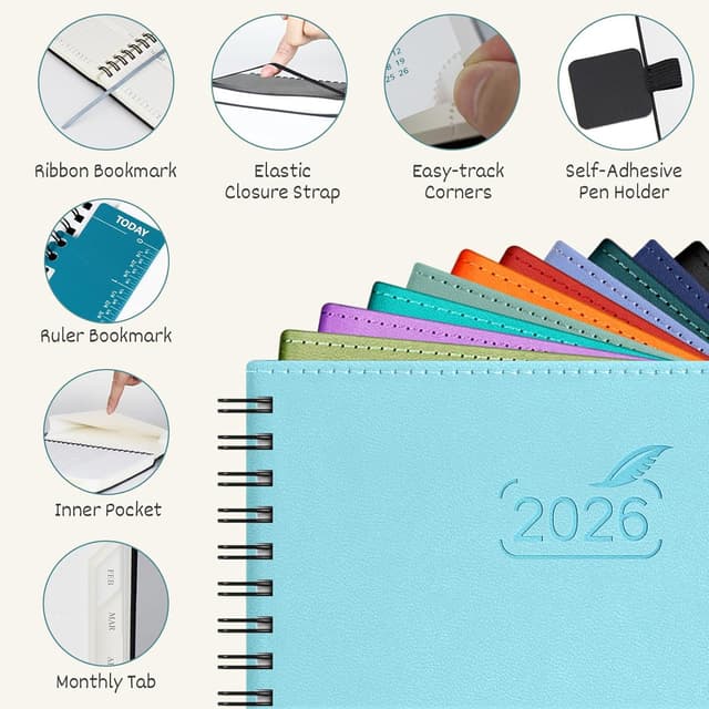Detalle 2 de BEZEND 2026 Diary A5 Week-to-View Planner 2026 ๐