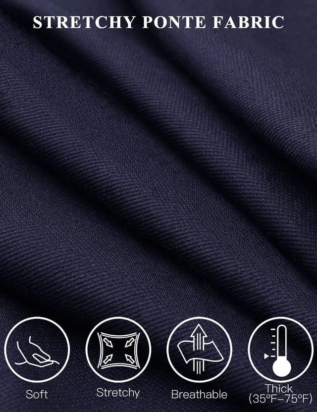 Detalle de Tapata Damen Gerade Stretch-Hose mit Taschen (71/76/81/86 cm Innennaht) fürs Büro