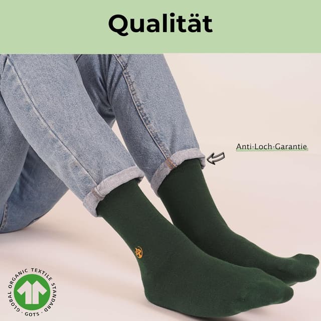 Detalle de Socks For Plants Bambussocken (4er-Pack) – Anti-Schweiß Sportsocken für Damen & Herren, Größe 35–46