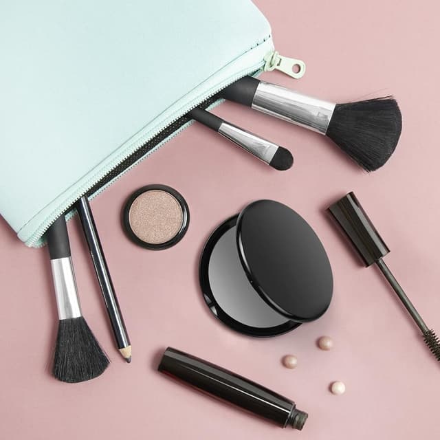 Detalle 2 de OSDUE Specchio da Viaggio Portatile bifacciale con ingrandimento (10 cm, 2 lati)