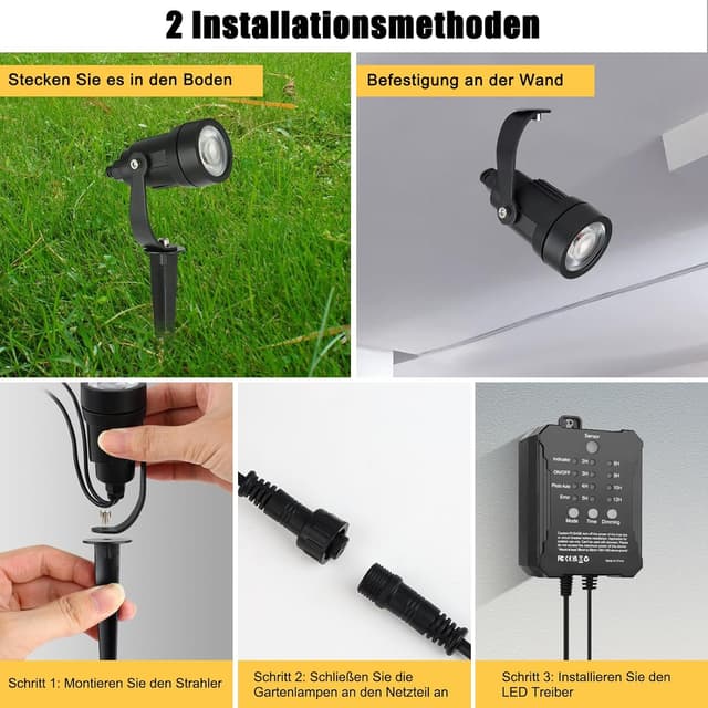 Thumbnail 6 de COOLWEST Gartenstrahler Set 8er mit 20 m