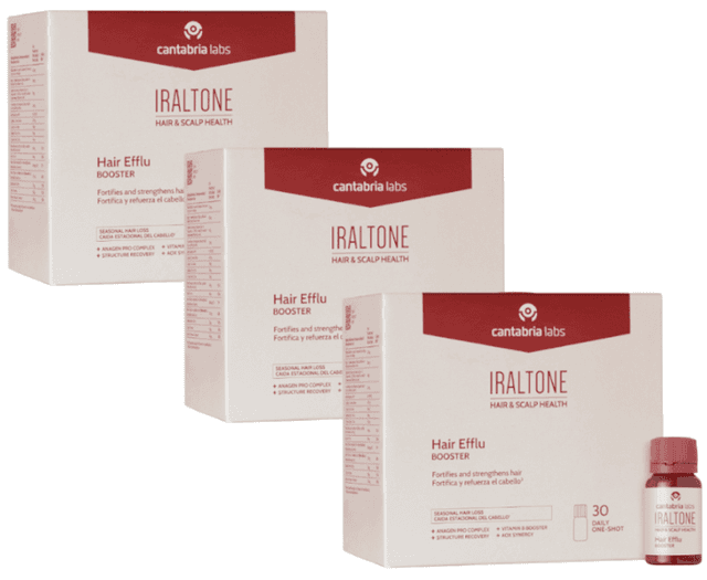 Detalle de Cantabria Labs Iraltone Hair Efflu Booster 3x30