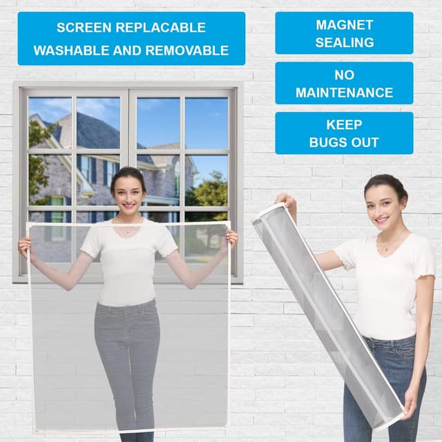 Detalle de NeatiEase magnetic fly screen 100x130 cm