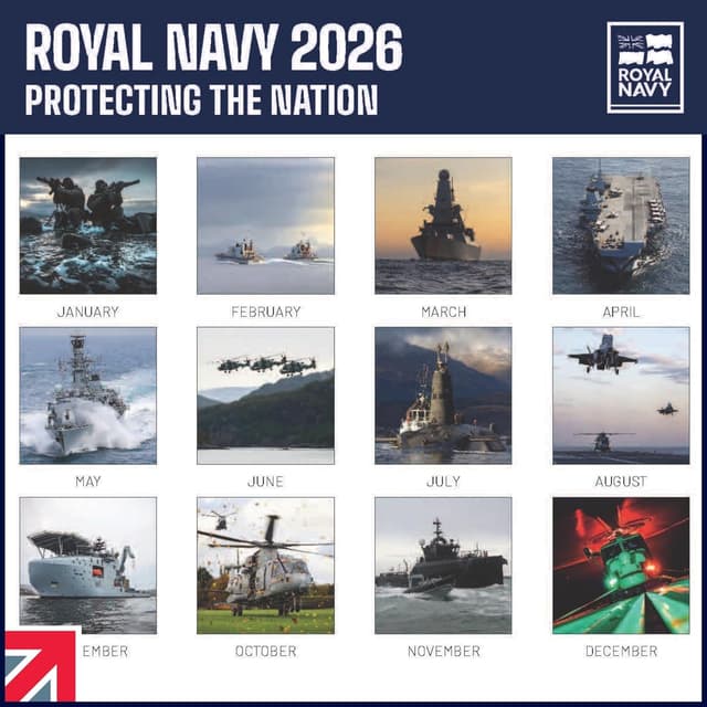 Thumbnail 1 de ALLTRADE Calendar 2026 Royal Navy Official