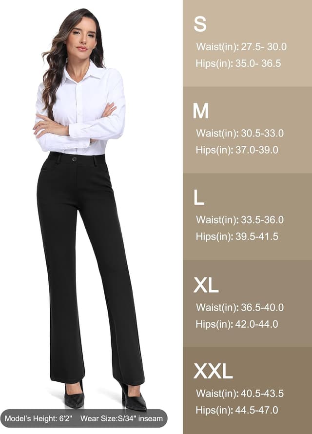 Thumbnail 5 de Tallemon Tall Women’s Bootcut Dress Pants (34/36/38 Inseam) — Stretch Office & Business Casual Slacks