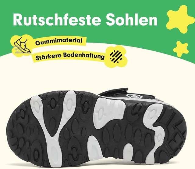 Detalle de SAGUARO geschlossene Sandalen für Kinder – atmungsaktiv, gepolstert und mit griffiger Gummisohle