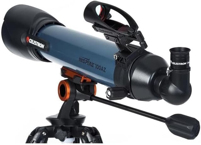 Detalle 2 de Celestron Inspire 100AZ refractor telescope with built-in smartphone adapter (22403)