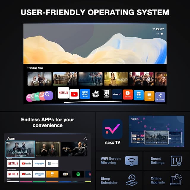 Thumbnail 6 de VOPLLS Thinnest Smart Mini Projector 1.81-inch