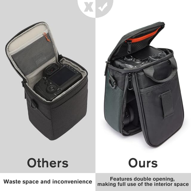 Detalle de S-Zone Kameratasche wasserdicht & stoßfest – gepolsterter Einsatz für DSLR/SLR und spiegellose Kameras