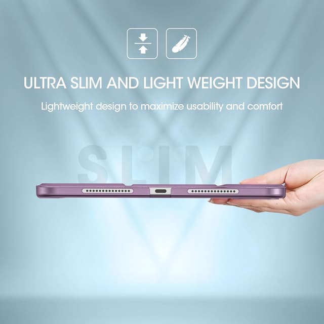 Detalle 2 de ProCase Smart Case for iPad Pro 11 Inch (M5 2025/M4 2024) – Slim folio with hard shell, dark purple