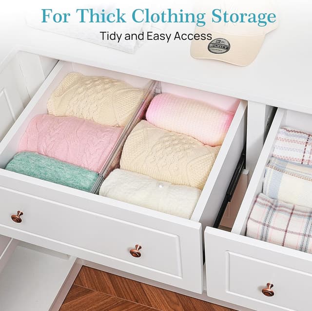 Thumbnail 2 de Vtopmart 6" Tall Drawer Dividers 12.8-22.3