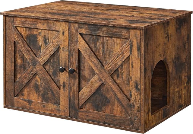 Detalle de Feandrea Mueble Arenero para Gatos 80x53x50 cm