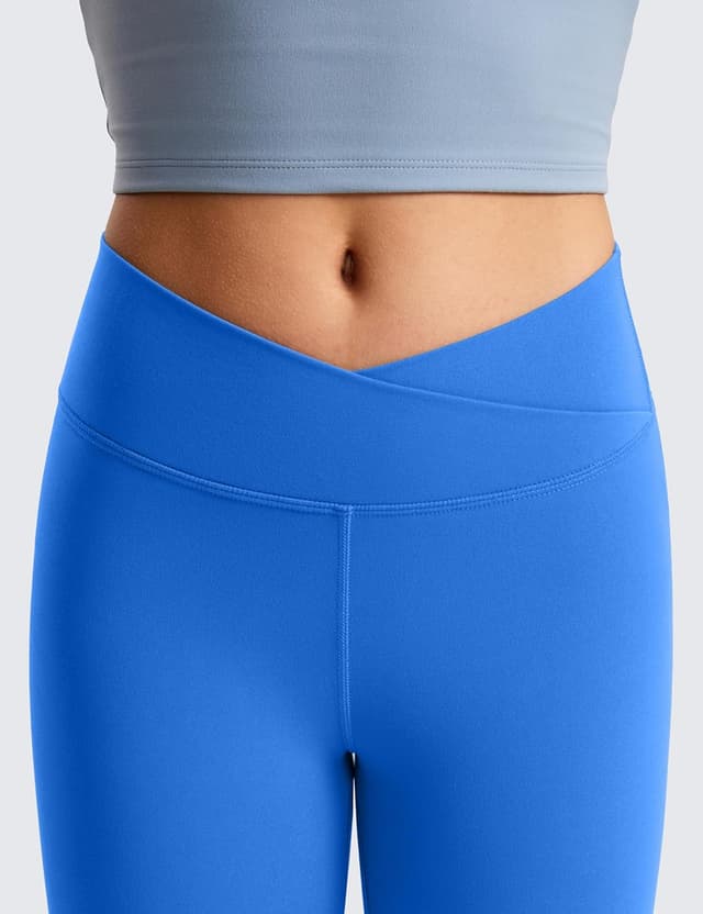 Detalle 2 de CRZ YOGA Filles Butterluxe legging athlétique croisé taille haute à V, pour yoga, sport et danse