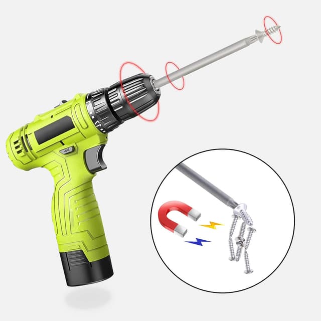 Detalle 2 de 8-teiliger Torx-Langbit-Satz (1/4") magnetisch – Sternkopf-Bits, 150 mm, T8 bis T40