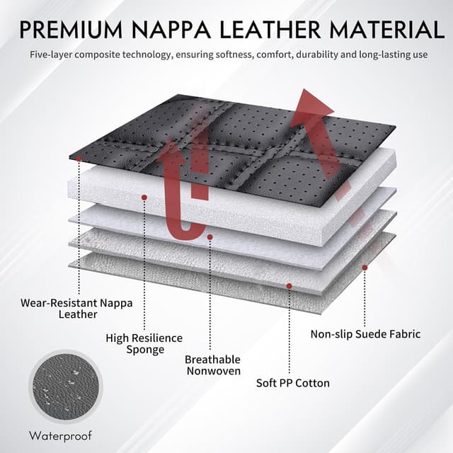 Detalle 2 de Tacoma seat covers nappa leather 2024