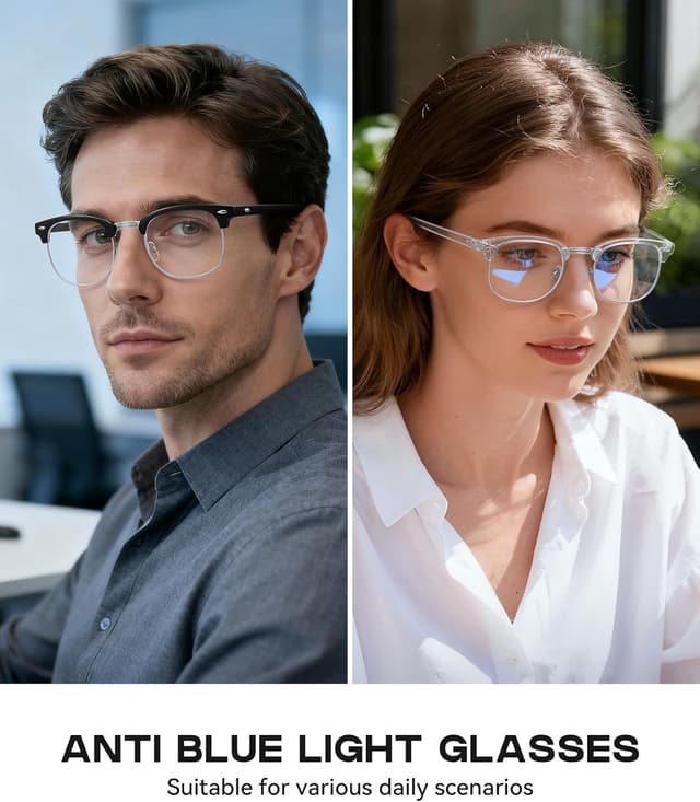 Detalle de Perfectmiaoxuan Blue light glasses 2 pack