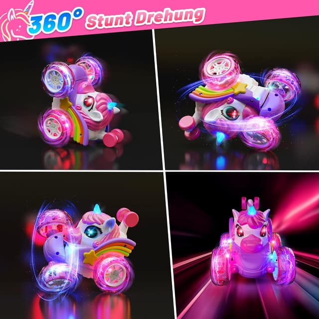 Detalle de Hot Bee ferngesteuertes Einhorn-Auto für Mädchen