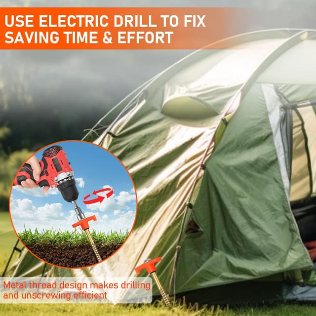 Thumbnail 4 de RIZENCE tent pegs set 20cm heavy duty