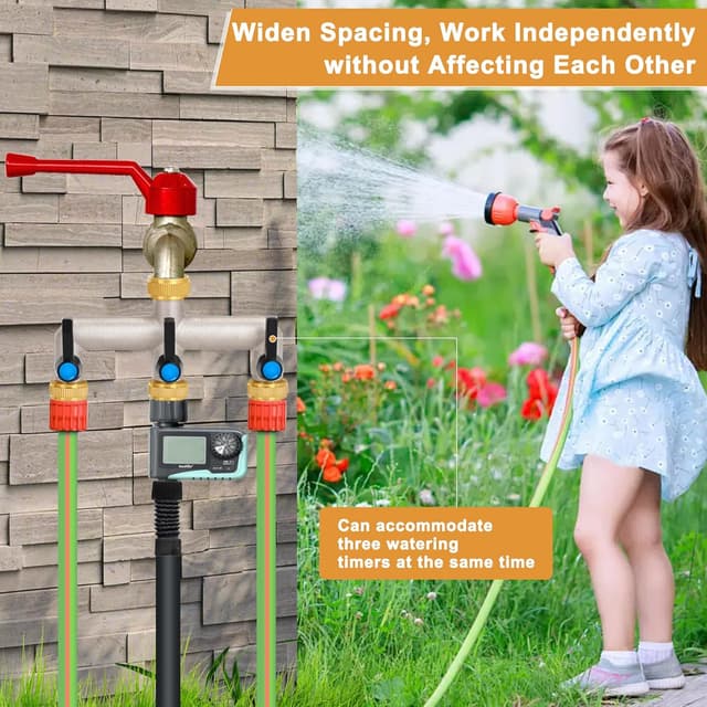 Detalle 2 de OPERMAXER 3-Wege Wasserverteiler 3/4 Zoll