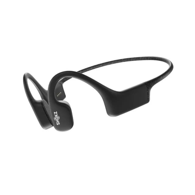 Detalle de Shokz OpenSwim auriculares deportivos MP3 con conducción ósea y 4GB (negros)