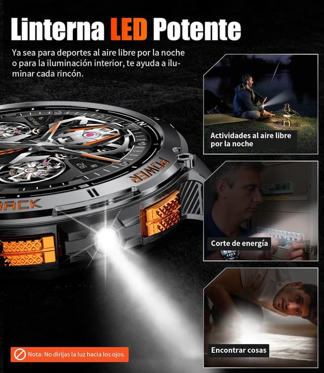 Thumbnail 3 de LIGE DM4 reloj inteligente 1.43'' AMOLED 530mAh