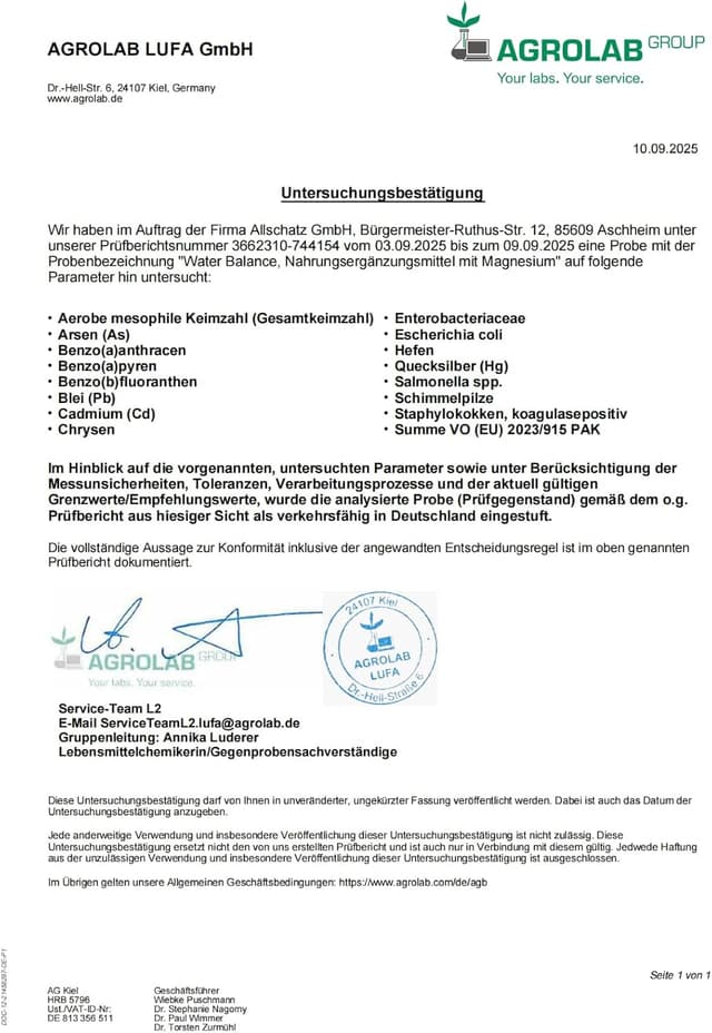 Detalle 2 de Sonnesee 7 in1 Wasserbalance Komplex 90 vegane