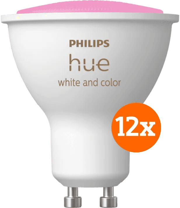 Detalle de Philips Hue White & Color GU10 12er-Pack
