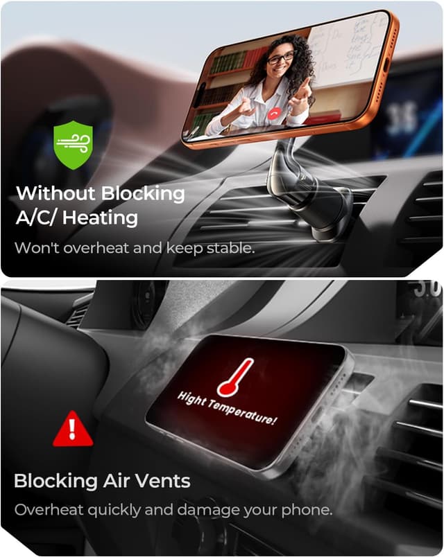 Detalle 2 de MRGLAS Handyhalterung Auto 2026 mit starker Magnetkraft