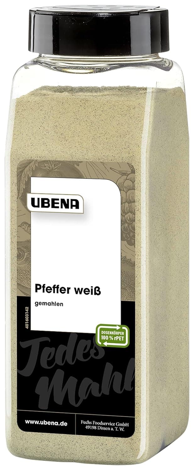 Detalle 2 de Ubena Pfeffer weiß gemahlen 600 g