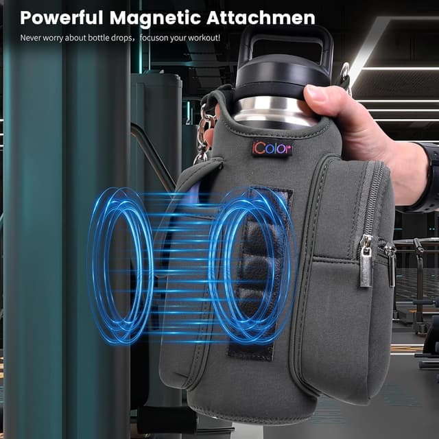 Detalle 2 de icolor Magnetic Gym Bag Water Bottle Carrier