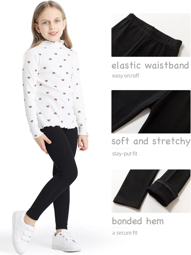 Thumbnail 3 de Adorel Leggings Pantaloni Cotone Bambina 3 pezzi 10-11 anni