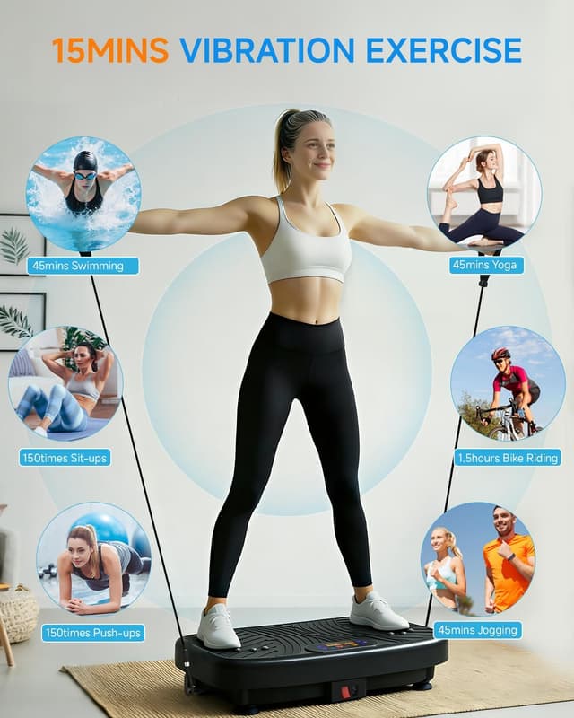 Detalle 2 de GDCOO Vibration Plate Exercise Machine 1-200