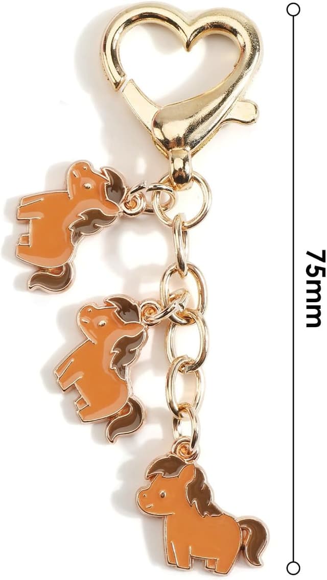 Detalle de OBEISN personalisierter süßer Tier-Schlüsselanhänger als Taschenanhänger – Geschenkidee für Schwester, Freundin & Freunde