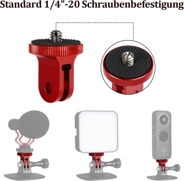 Detalle de HSU Kamerahalterung 1/4 Zoll für Action-Cams