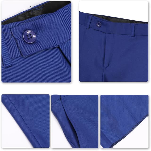 Thumbnail 6 de Sliktaa Jungen 3-teiliger Klassisch Slim Fit Hochzeitsanzug: Jacke, Weste & Hose