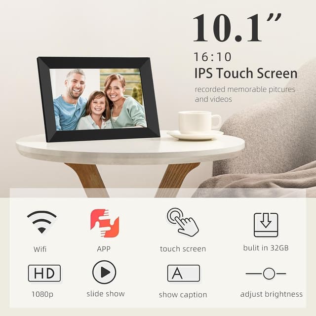 Thumbnail 1 de YUUTY 10,1 Zoll digitaler Bilderrahmen