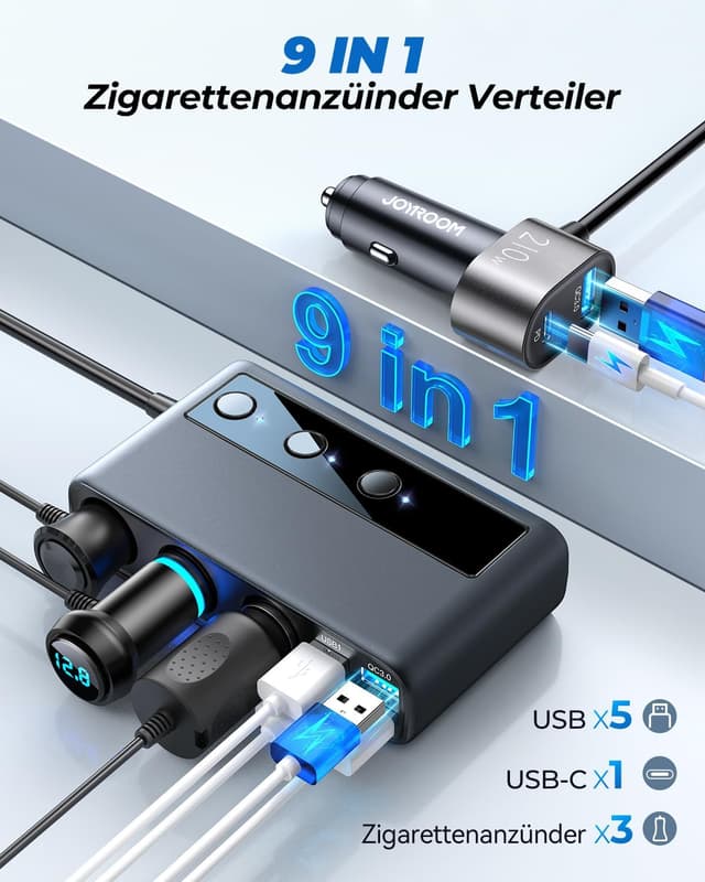 Thumbnail 1 de JOYROOM 210W Zigarettenanzünder Verteiler