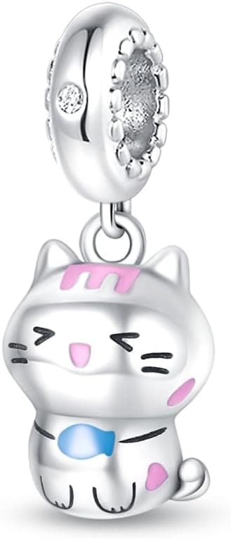 Thumbnail 6 de KUNSIR Charm Anhänger Damen aus 925 Sterling Silber mit Zirkonia – für Armband- und Halsketten-Charm (kompatibel zu europäischen Bändern)