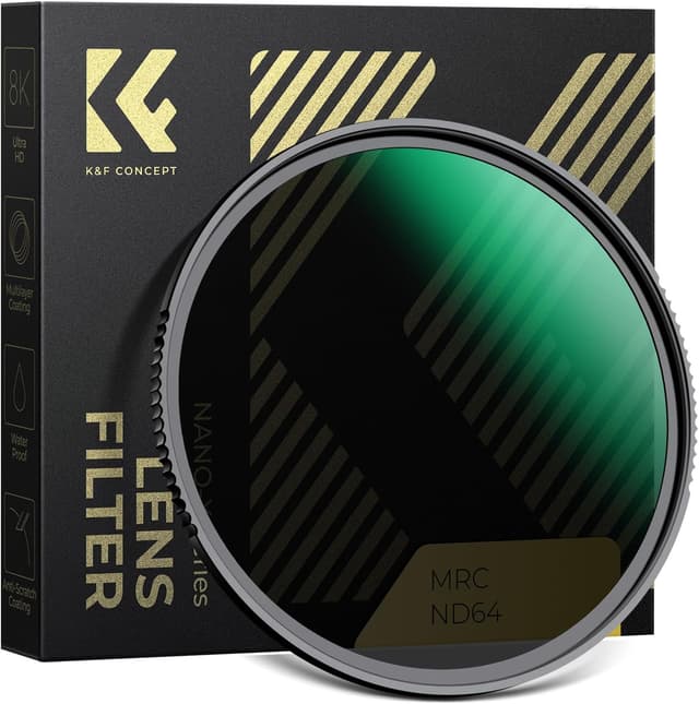 Detalle de K&F CONCEPT ND64 Festfilter 67 mm (Nano-Xcel Serie) – 6 Blendenstufen Graufilter