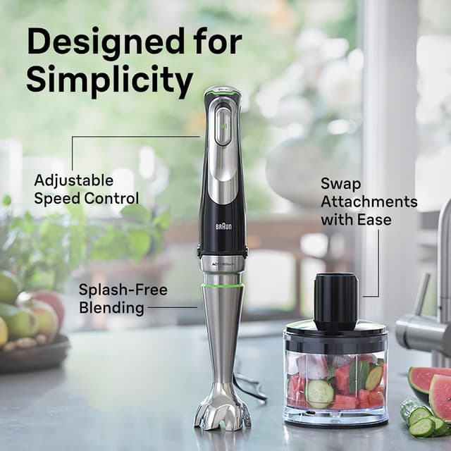 Detalle de Braun MultiQuick 9 MQ9187XL Hand Blender with imode Technology