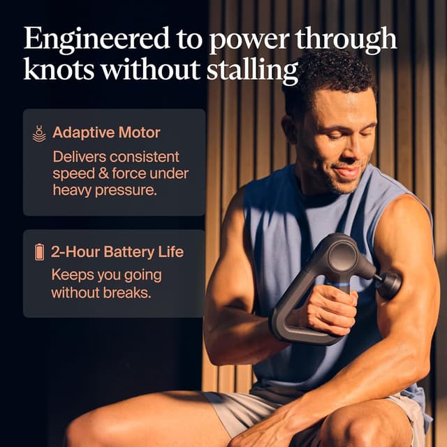 Detalle 2 de TheraGun Prime (6th Generation) by Therabody – deep, powerful massage gun for recovery