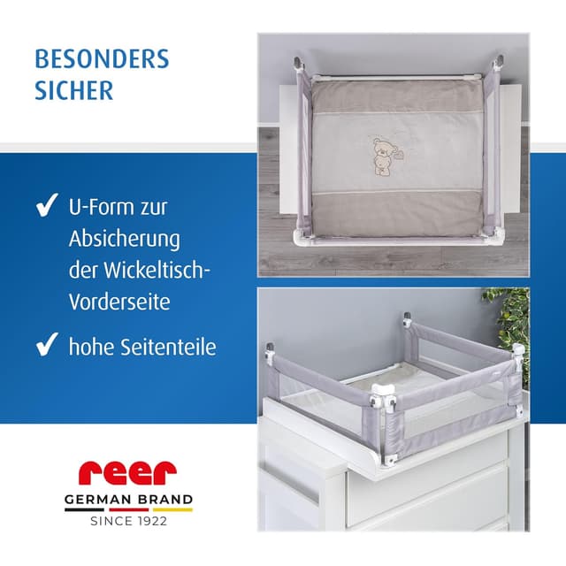 Detalle 2 de Reer Wickeltisch-Absturzsicherung U-Form, 10 kg