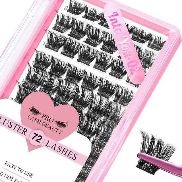 Imagen de Into You-02-D-12mm Cluster Wimpern 72 StĂŒck đ en OfertitasTOP
