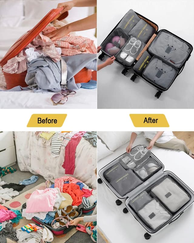 Thumbnail 4 de BillyBath Organizador De Maletas 8 en 1 Gris