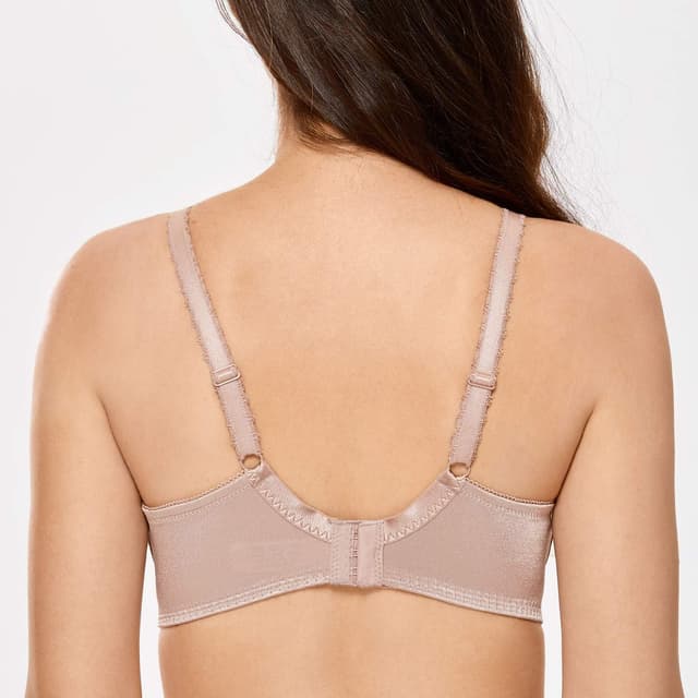Detalle de DELIMIRA Damen Minimizer-BH mit Bügel (ohne Einlagen) und Spitze für große Größen