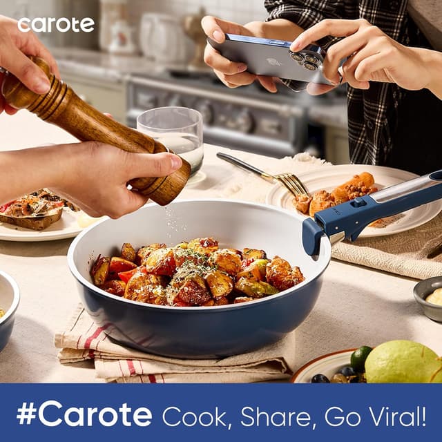 Thumbnail 4 de CAROTE 27pc Ceramic Cookware Set, Nonstick