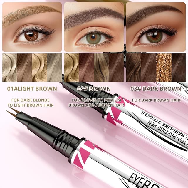 Detalle de Matita per Sopracciglia Doppia Testa 2 in 1 Marrone scuro