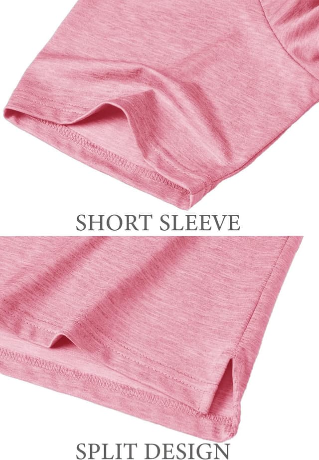 Detalle 2 de EKLENTSON men’s polo shirts short-sleeve quick-dry stretch performance polo with 3-button placket